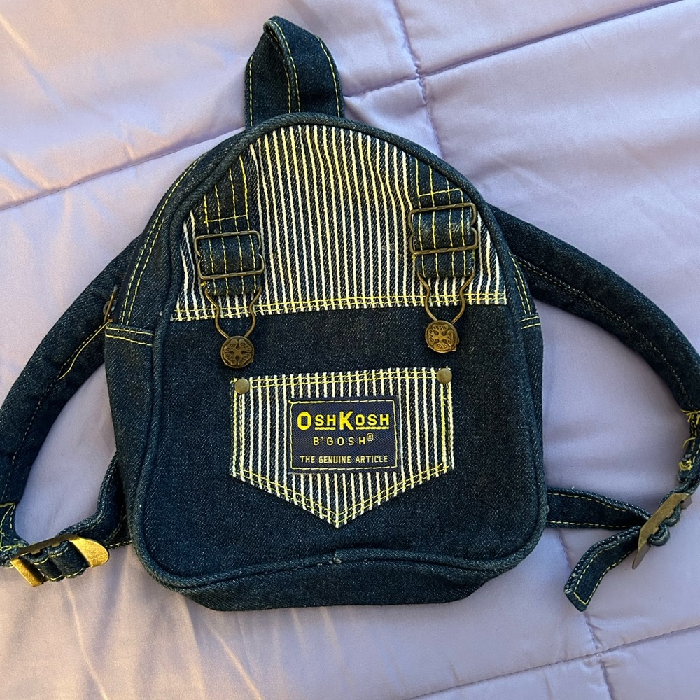 Toddler Osh Kosh Denim Backpack-one of a kind